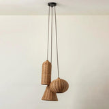 Rovena Curated Woven Rattan Pendant Light – handcrafted surface texture #1