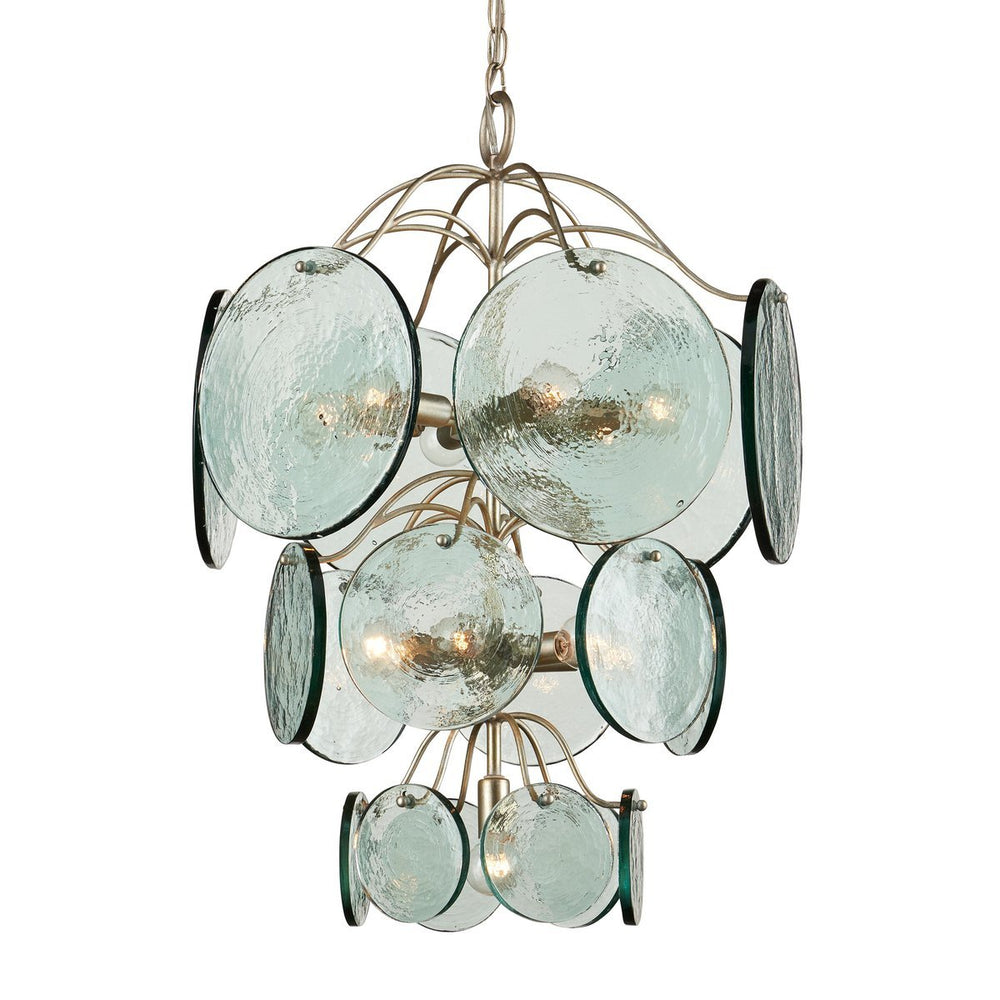 Rovigo Curated Mouth-Blown Frosted Glass Chandel