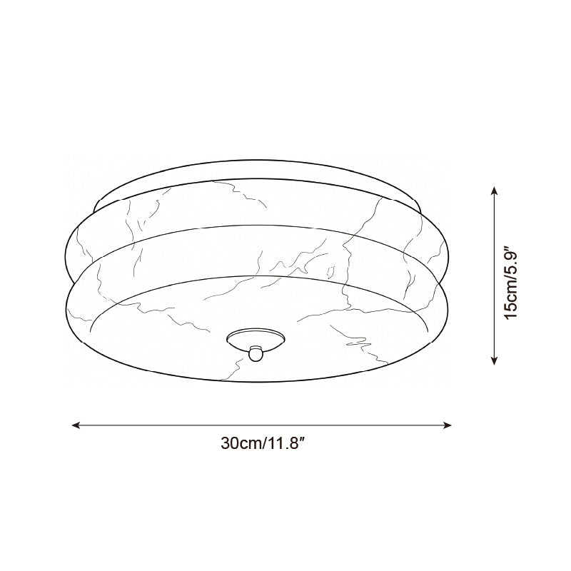 Rowen Alabaster Curated Alabaster Flush Mount Ce