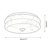 Rowen Alabaster Curated Alabaster Flush Mount Ce – illuminated warm ambiance setting