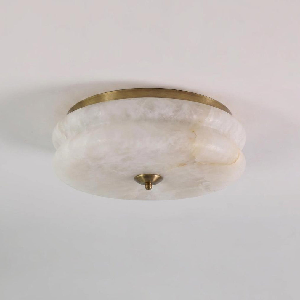 Rowen Alabaster Curated Alabaster Flush Mount Ce – Dia 40cm x H 15cm  ∅ 15.7 x H 5.9 finish configuration