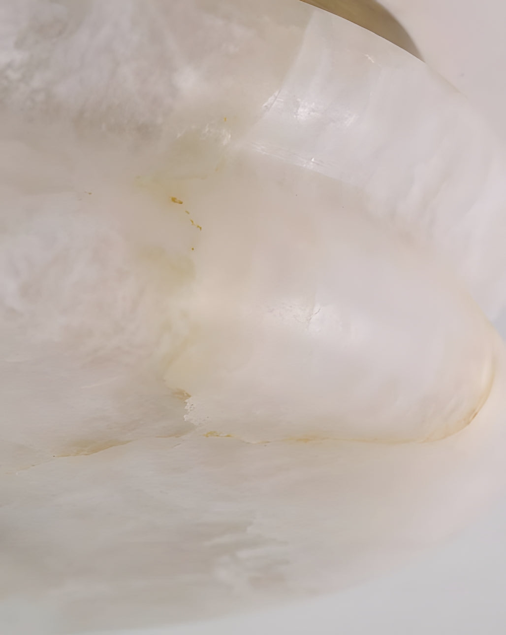 Rowen Alabaster Curated Alabaster Flush Mount Ce – full fixture elevation view