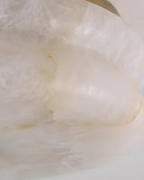 Rowen Alabaster Curated Alabaster Flush Mount Ce – full fixture elevation view