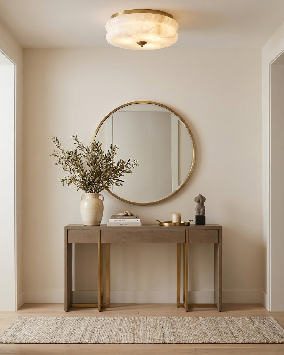 Rowen Alabaster Curated Alabaster Flush Mount Ce
