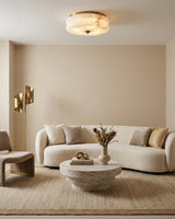 Rowen Alabaster Curated Alabaster Flush Mount Ce – structural canopy joint detail