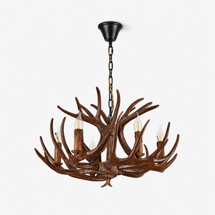 Rustic Antler Lodge Chandelier