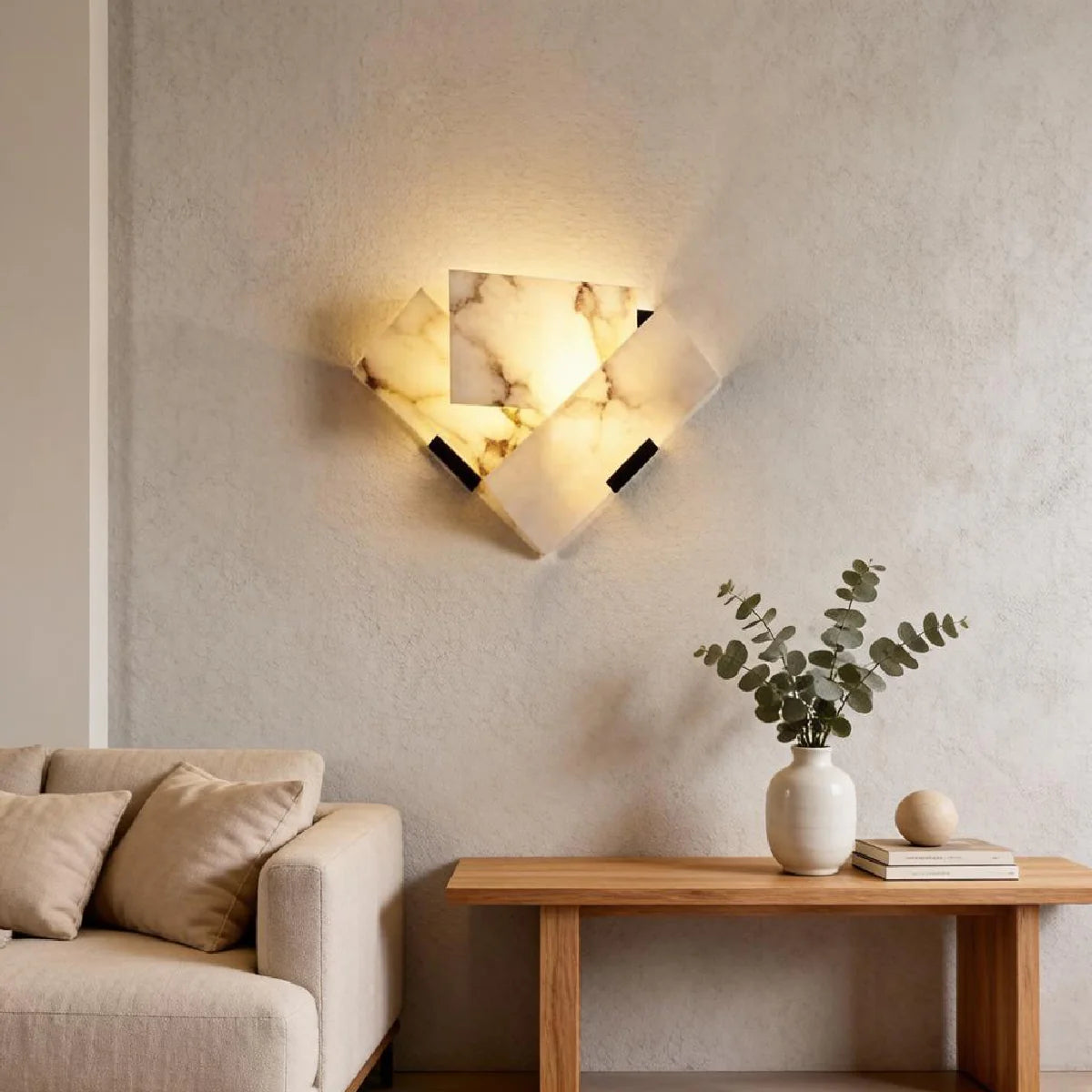 Spanish Alabaster Wall Lamp View 7 | Sanbia Alabaster Wall Lamp | JINSHE | JINSHE