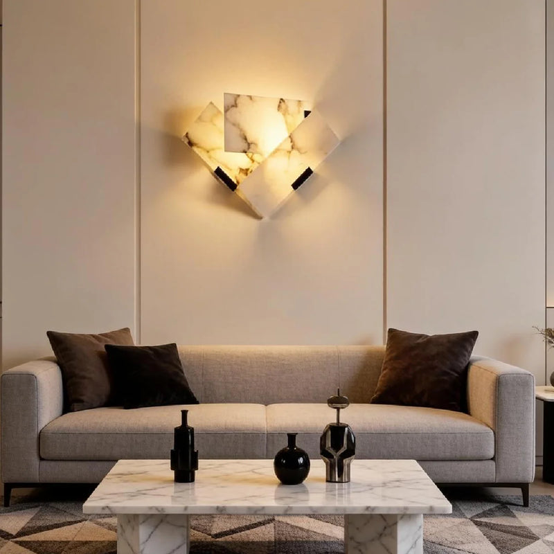 Spanish Alabaster Wall Lamp View 6 | Sanbia Alabaster Wall Lamp | JINSHE | JINSHE