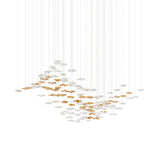 Tidal Art Glass Chandelier – Ambient Illumination in Luxury Interior Setting View 16
