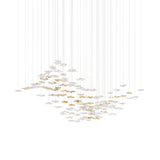 Tidal Art Glass Chandelier – Ambient Illumination in Luxury Interior Setting View 17