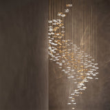 Tidal Stair Chandelier – Ambient Illumination in Luxury Interior Setting View 14