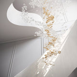 Tidal Stair Chandelier – Ambient Illumination in Luxury Interior Setting View 12