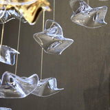 Tidal Art Glass Chandelier – Ambient Illumination in Luxury Interior Setting View 14