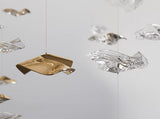 Tidal Art Glass Chandelier – Ambient Illumination in Luxury Interior Setting View 15