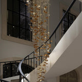 Tidal Stair Chandelier – Ambient Illumination in Luxury Interior Setting View 11