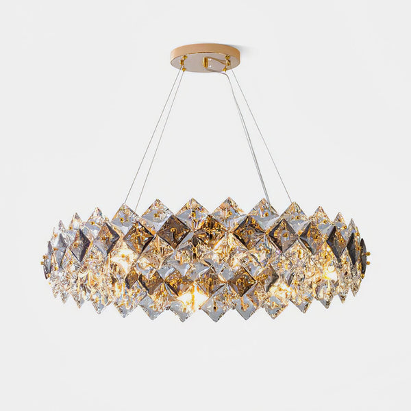 Scale Crystal Round Curated K9 Bohemian Crystal