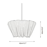 Scallora Curated Iron & Glass Pendant Light – macro detail view