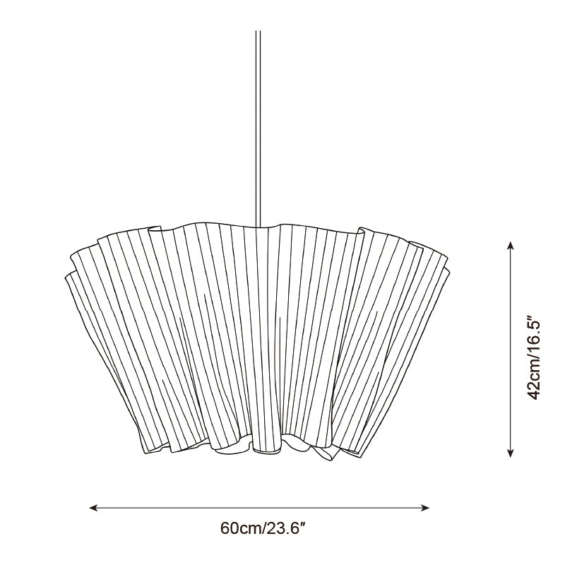 Scallora Curated Iron & Glass Pendant Light – architectural ceiling profile