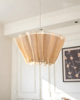 Scallora Curated Iron & Glass Pendant Light – macro detail view #1