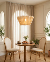 Scallora Curated Iron & Glass Pendant Light – structural canopy joint detail