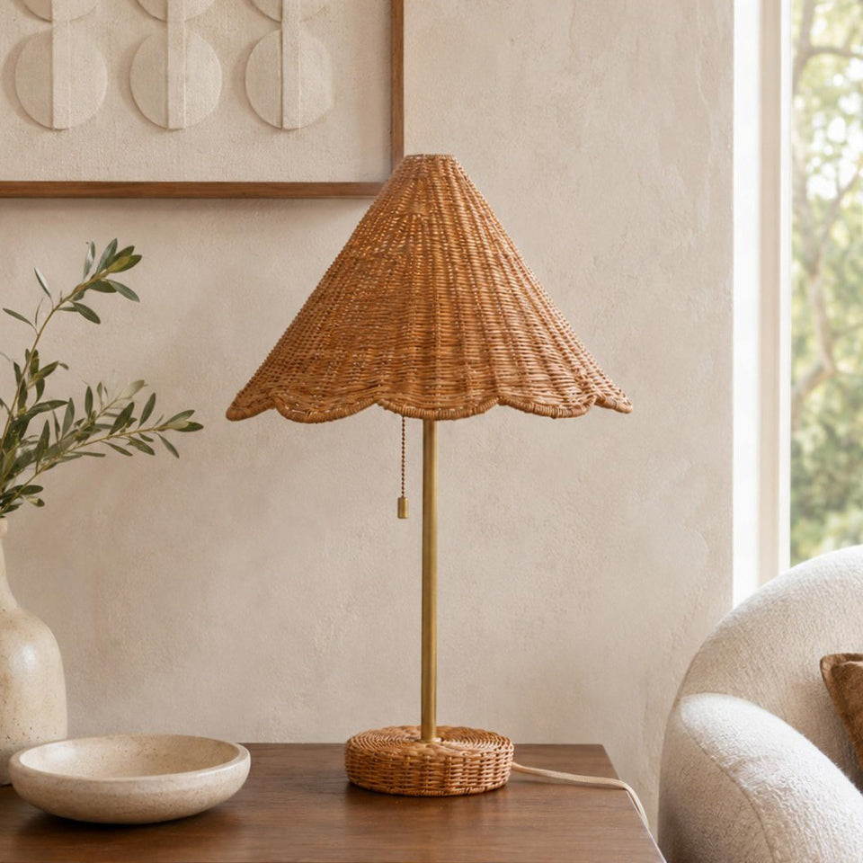 Scalora Curated Solid Brass Table Lamp – W 40cm x H 63cm  W 15.7 x H 24.8 finish configuration