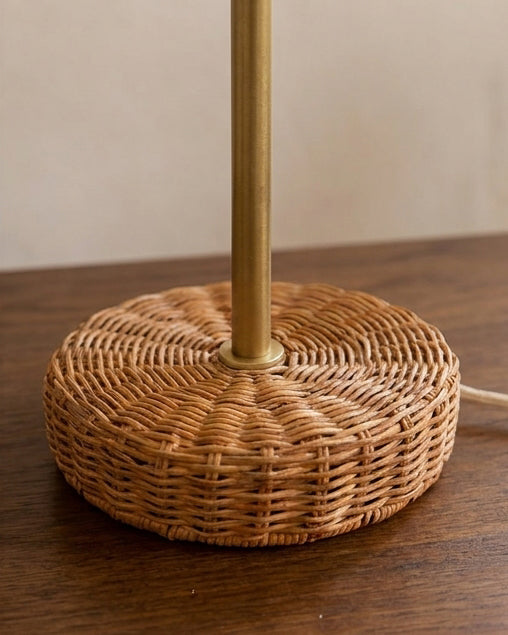 Scalora Curated Solid Brass Table Lamp – handcrafted surface texture
