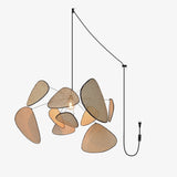 Screen Cannage Curated Woven Rattan Chandelier – architectural ceiling profile #1
