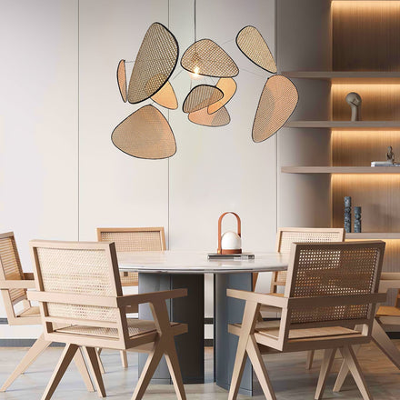 Screen Cannage Suspension Chandelier