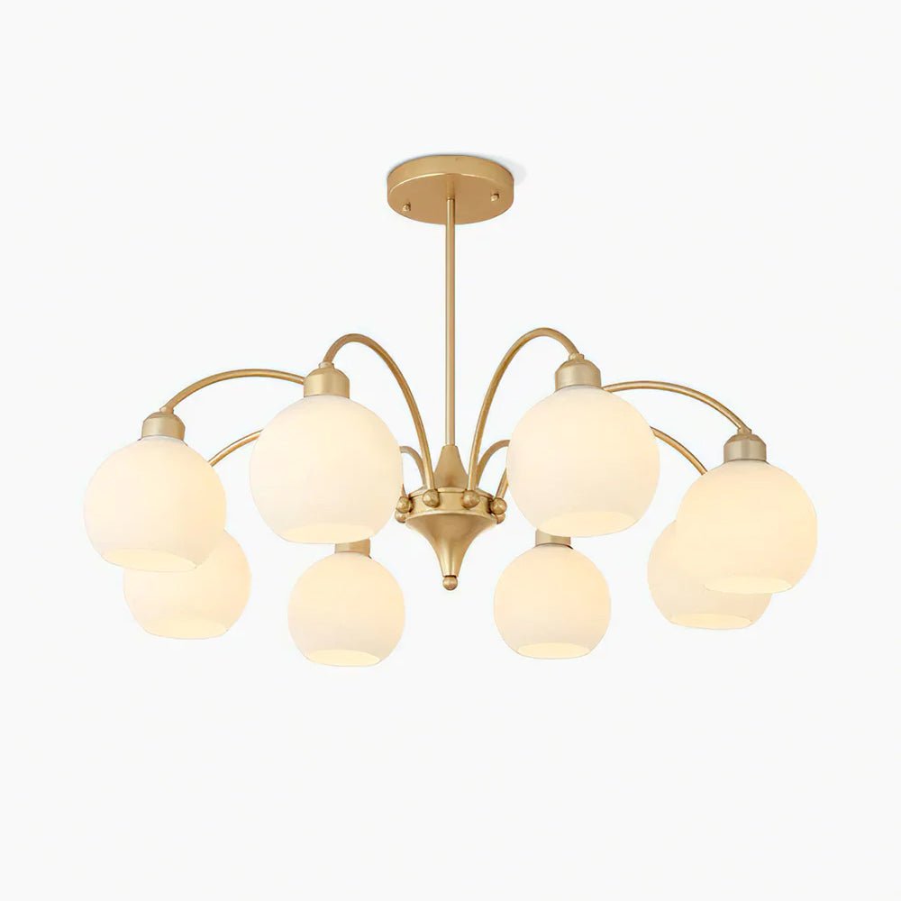 Sculptural Glass Curated Mouth-Blown Frosted Gla – Mouth-Blown Frosted Glass Chandelier