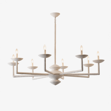 Sculptural Plaster Chandelier
