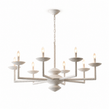 Sculptural Plaster Candelabra Curated Iron & Gla – ∅ 47.2 x H 33.5 finish configuration #1 #2