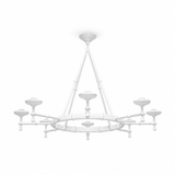 Sculptural Plaster Chalice Curated Iron & Glass – ∅ 43.7 x H 26 finish configuration