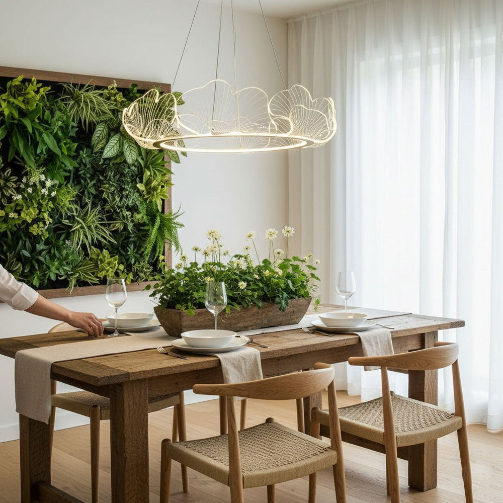 Sea Curated Iron & Glass Chandelier