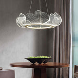 Sea Curated Iron & Glass Chandelier – illuminated warm ambiance setting