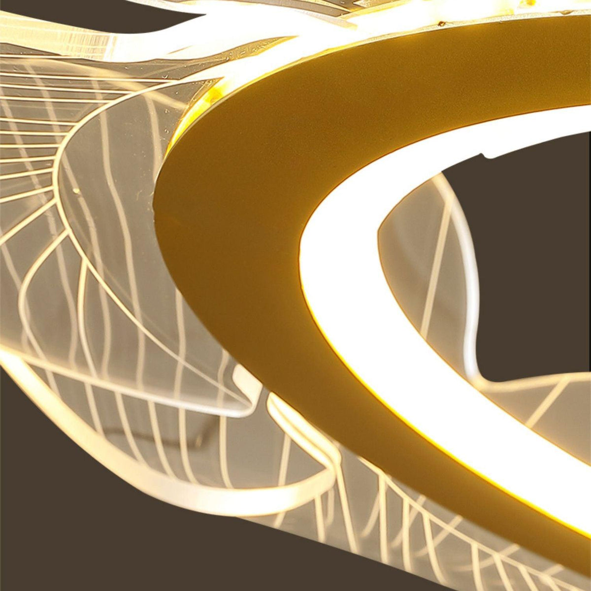 Sea Curated Iron & Glass Chandelier – architectural ceiling profile