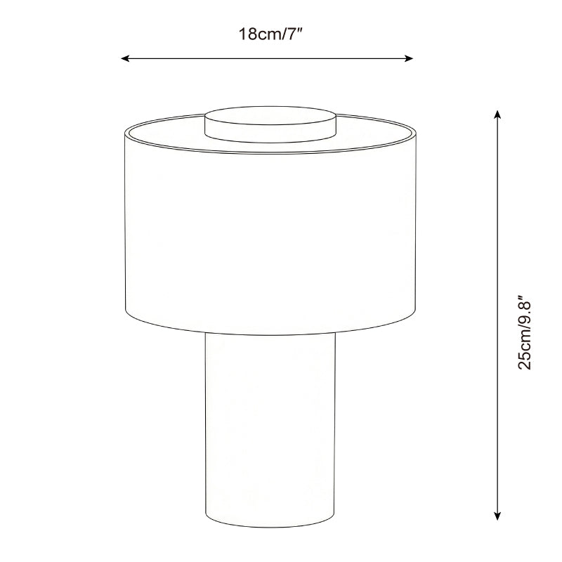 Sediment Curated Yellow Travertine Table Lamp – macro detail view