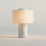Sediment Curated Yellow Travertine Table Lamp – Dia 18cm x H 25cm  ∅ 7 x H 9.8 finish configuration