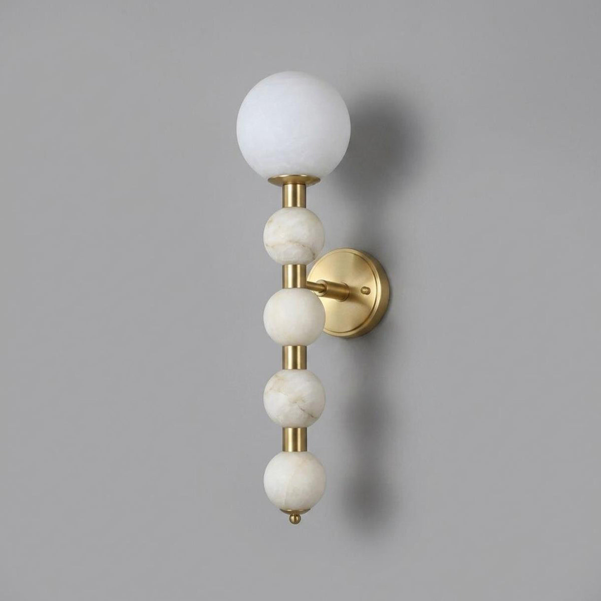 Selene Gourd Alabaster Curated Alabaster Wall Sc – W 14cm x H 58cm  W 5.5 x H 22.8 finish configuration