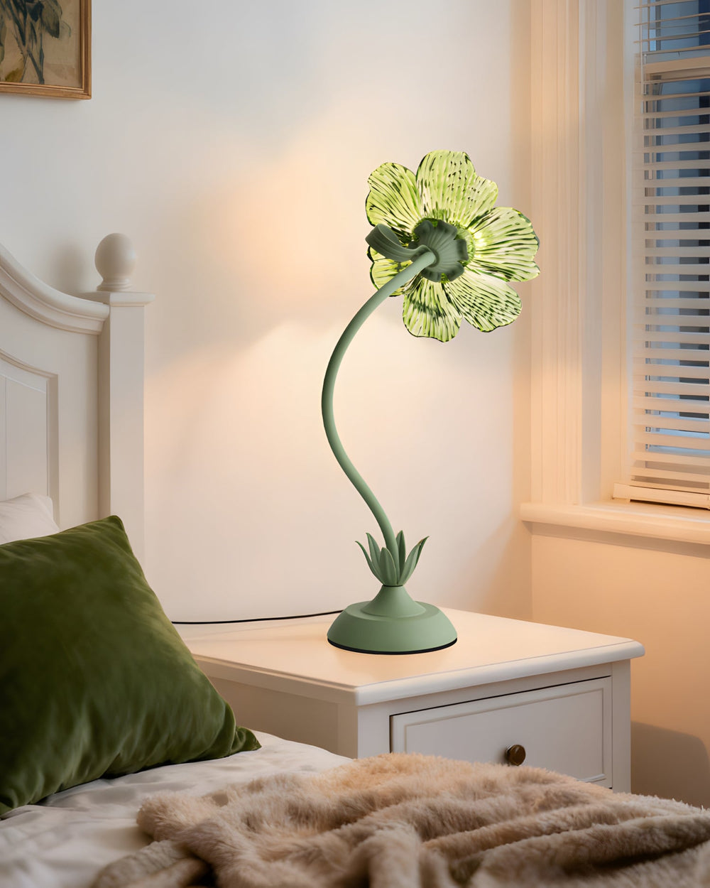 Selmira Curated Mouth-Blown Frosted Glass Table