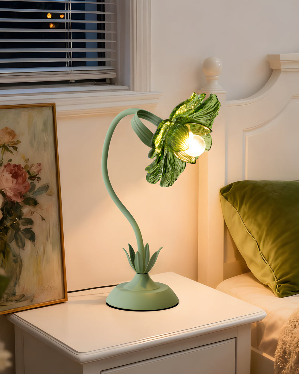 Selmira Curated Mouth-Blown Frosted Glass Table