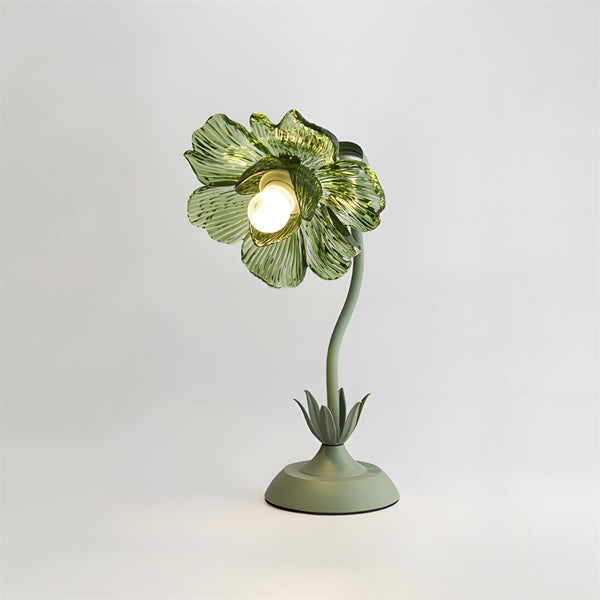 Selmira Curated Mouth-Blown Frosted Glass Table