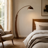 Selmont Floor Curated Solid Hardwood Floor Lamp – full fixture elevation view