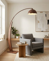Selmont Floor Curated Solid Hardwood Floor Lamp – dimensional scale reference