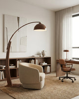 Selmont Floor Curated Solid Hardwood Floor Lamp – structural canopy joint detail