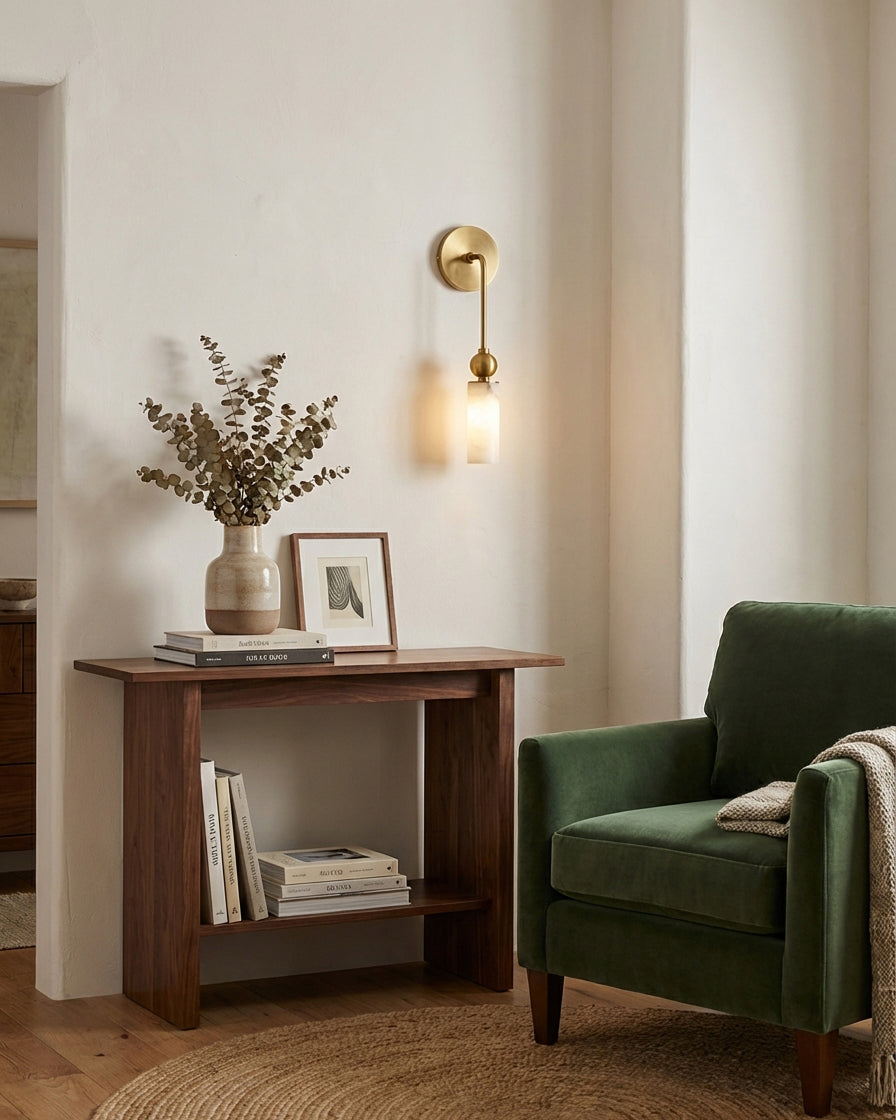 Selmora Curated Alabaster Wall Sconce