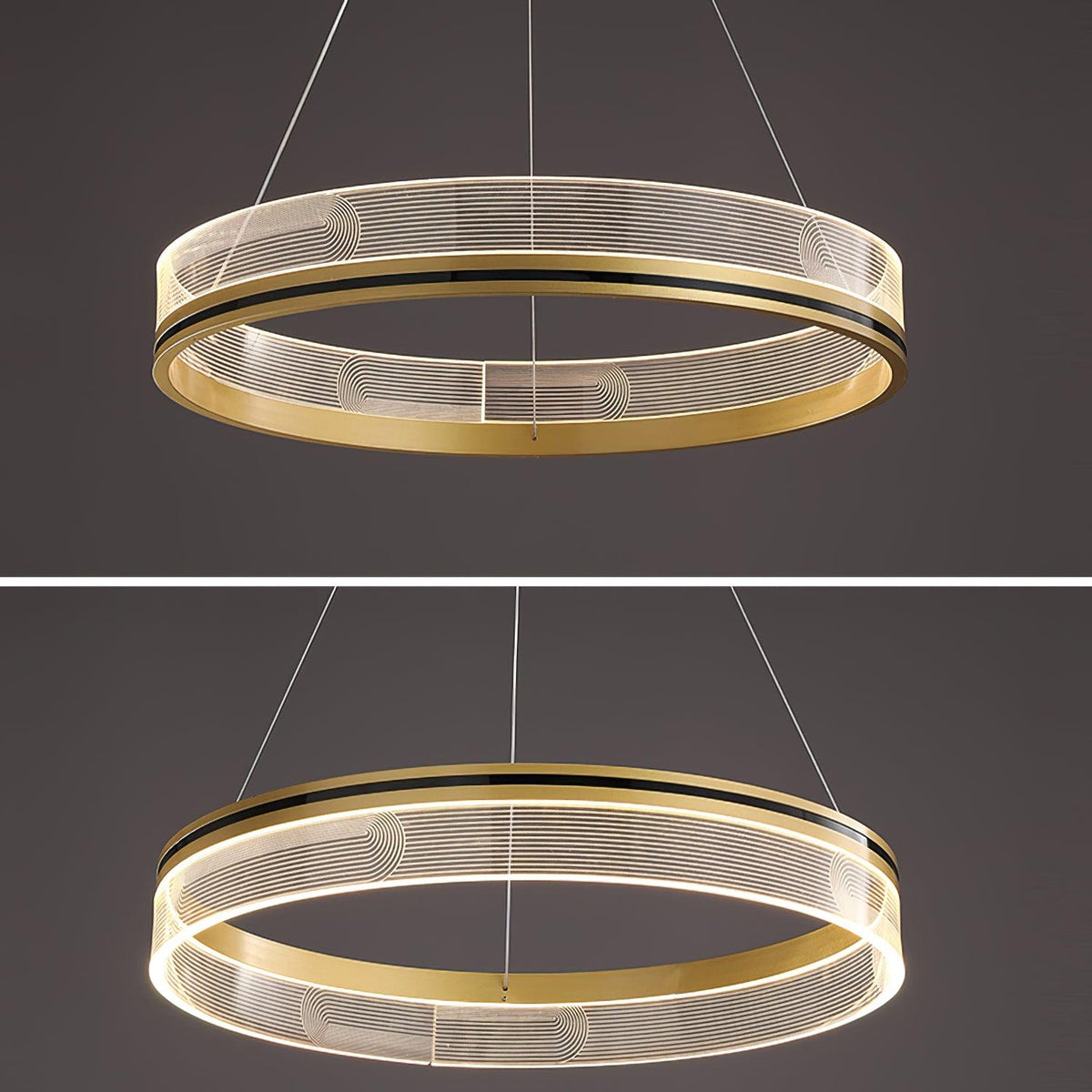 Sendra Curated Solid Brass Chandelier – structural canopy joint detail
