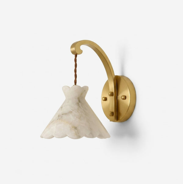 Serena Alabaster Curated Alabaster Wall Sconce