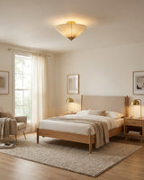 Seretta Curated Iron & Glass Flush Mount Ceiling – architectural ceiling profile