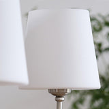 Shabby Curated Mouth-Blown Frosted Glass Chandel – unlit natural material contrast