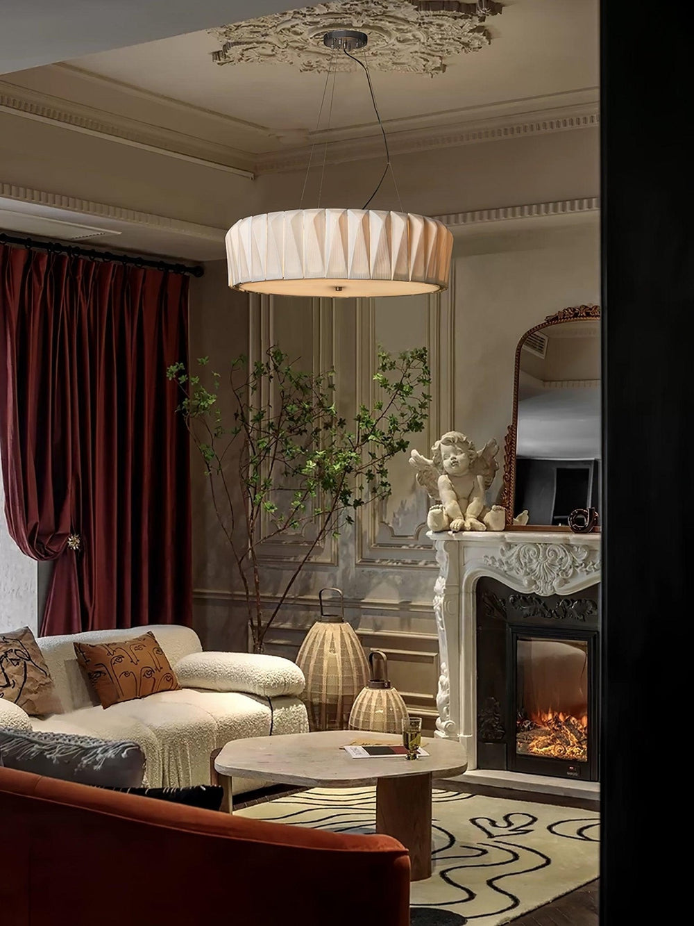 Shard Curated Mouth-Blown Frosted Glass Chandeli